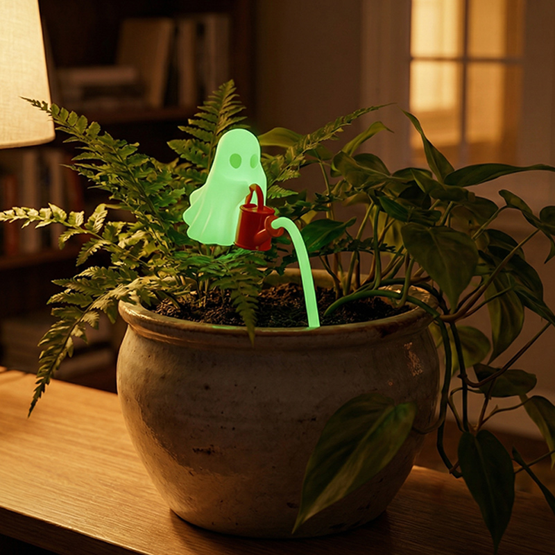 Plant Parent - Glow-in-the-Dark Ghost Plant Decor,3D Printed Spooky