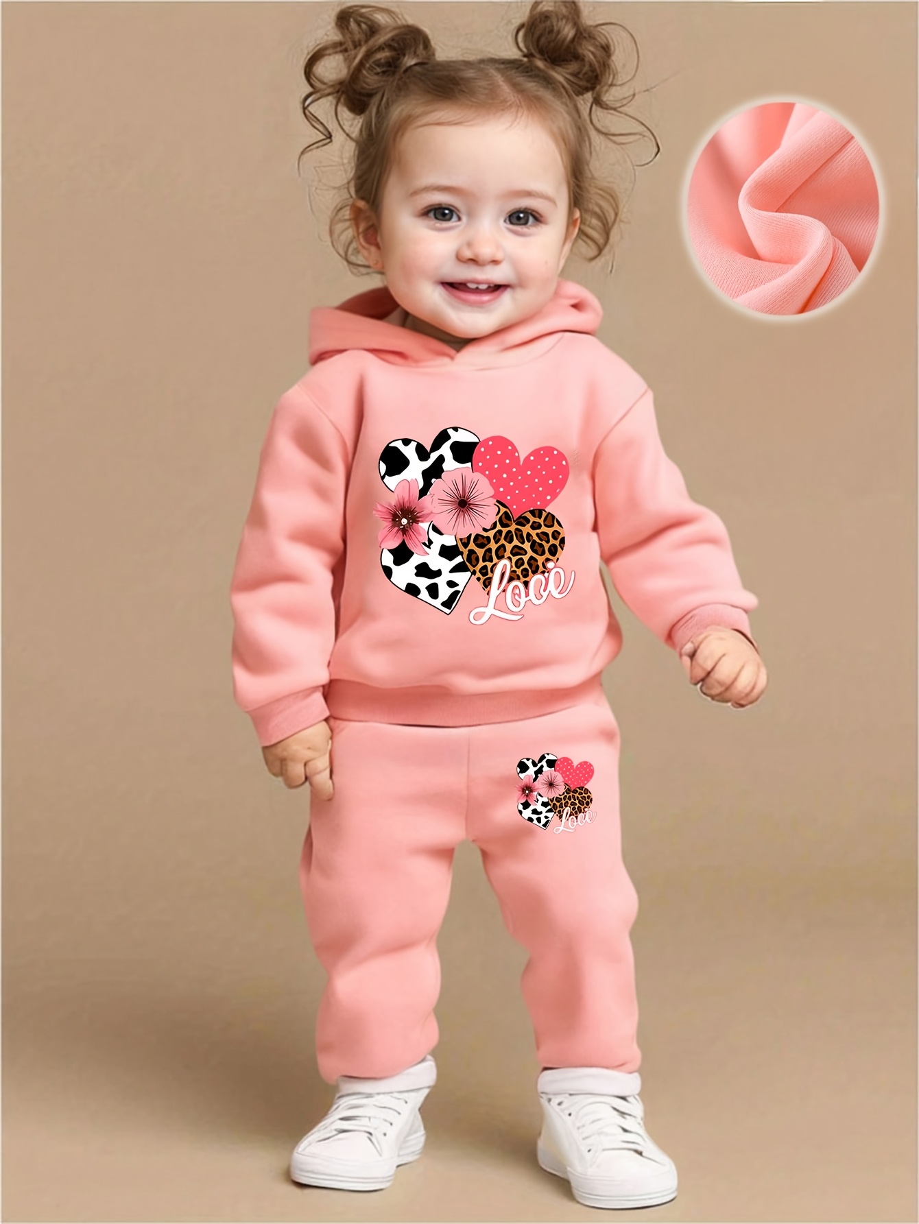 Plant Parent Hoodie - Baby Girl Love Love Flower Pattern