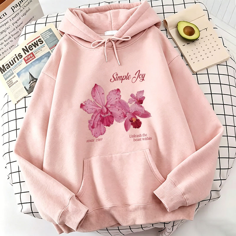Plant Parent Hoodie - Harajuku Graphic Pullover Flower Design Hooded