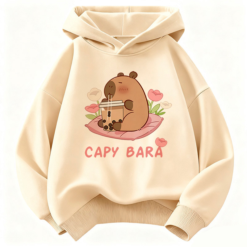 Kawaii Capybara Drinking Juice - Plant Parent Hoodie review and price