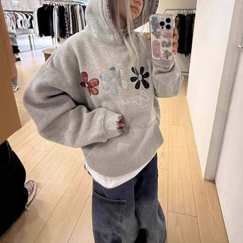 Street Small Flower Embroidery - Plant Parent Hoodie review and price