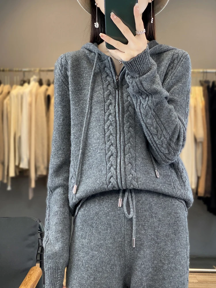 Women's Pure Cashmere Hooded C - Plant Parent Hoodie review and price