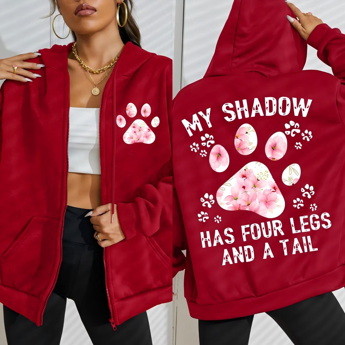 Flower Cat Feet My Shadow Has  - Plant Parent Hoodie review and price