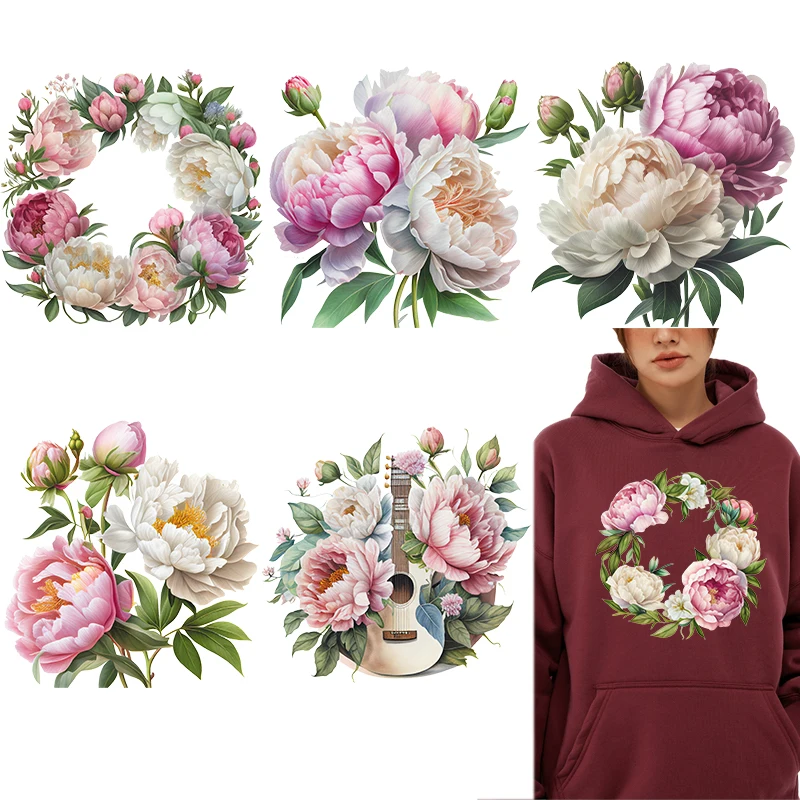 Pink and White Peony Flowers D - Plant Parent Hoodie review and price