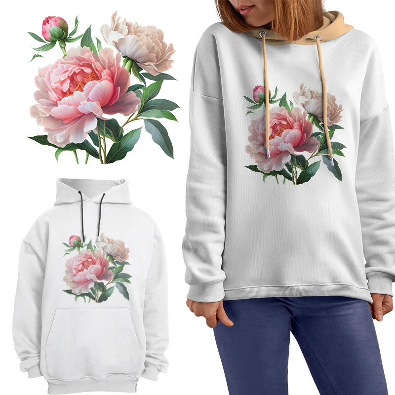 Pink and White Peony Flowers D - Plant Parent Hoodie review and price